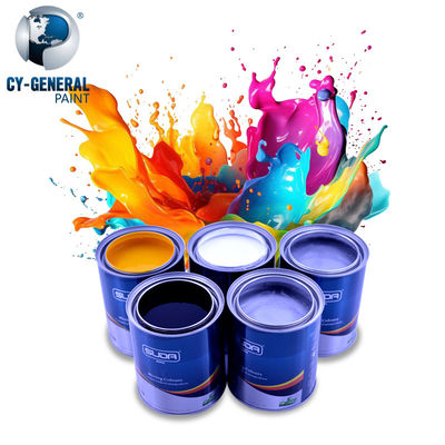 Hoge hechting 2K topcoat heldergeel acryl auto verf